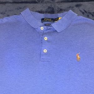 Men’s Ralph Lauren classic fit short sleeve polo blue